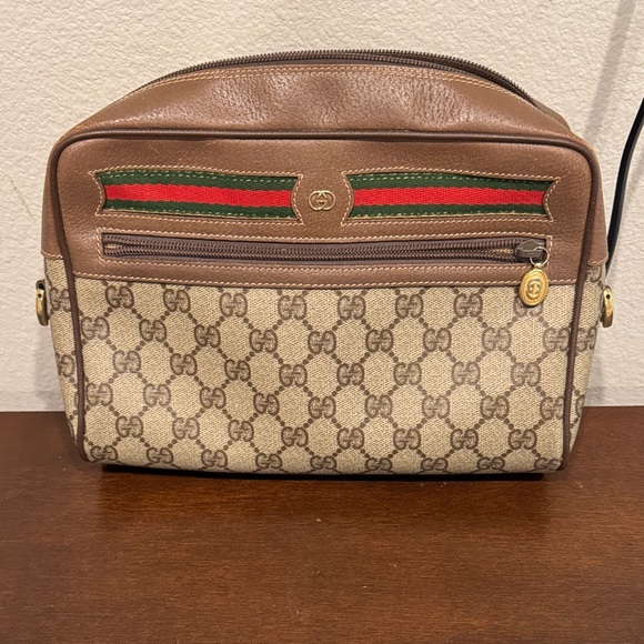 Gucci Other - AUTHENTIC Gucci Monogram crossbody Bag in Brown and Tan